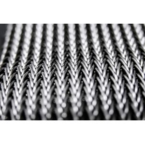 Food grade 304 stainless steel flat flex wire mesh conveyor belt for bread