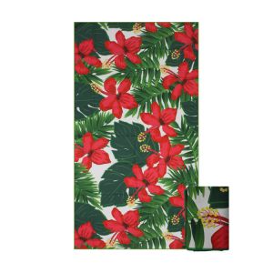 Buy cheap Woven Microfiber Custom Beach Towels With Logo Custom Print from wholesalers