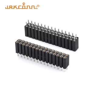Buy cheap Double Row 2.54 Mm Pitch Connector Machined Female Header Long Pins Tube Packing from wholesalers