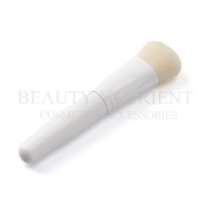Buy cheap Single Professional Foundation Brush With Baking Varnish White Aluminum Ferrule from wholesalers