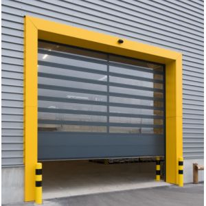 Buy cheap 0.75KW Rapid Roll Door Aluminum Transparent Safety Efficiency from wholesalers