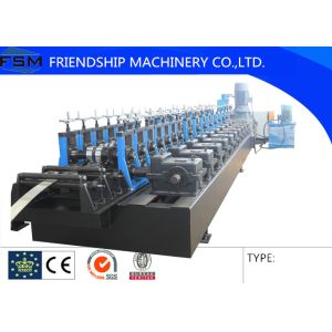 Photovoltaic Support Racking Roll Forming Machine With Gearbox Driven , Low