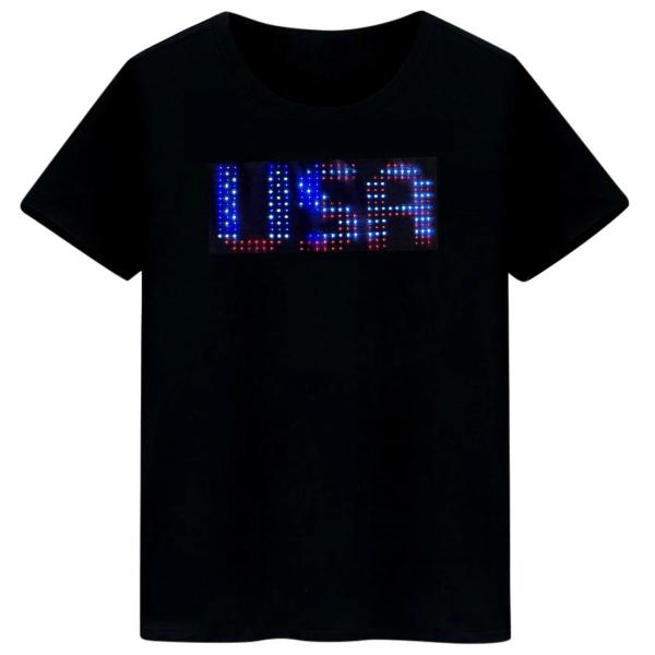 Quality Editable LED Display T Shirt With Programme Custom Message Pattern Animation for sale