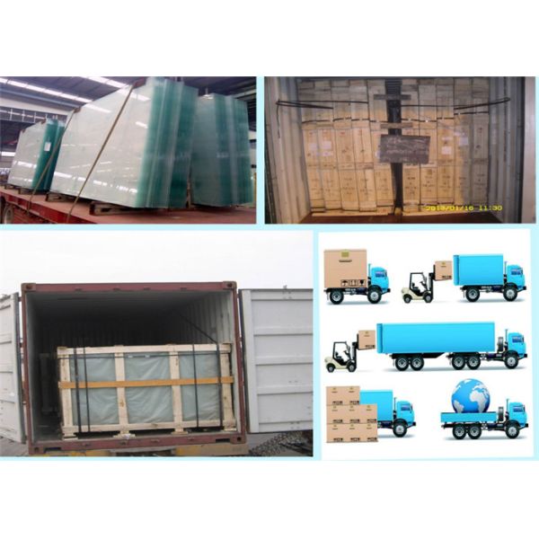 Flat Shaped Tempered Glass Panels / Clear Plexiglass Sheets With Stable Chemical Stability