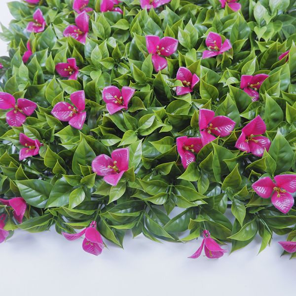 Artificial fern leaves mixed leaf panel Green grass wall flower panel