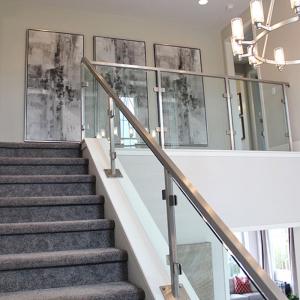 China Aluminum Stainless Steel Handrail Railing Hotel Villa House Stair Handrail on sale
