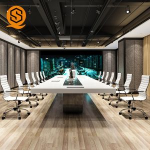 Buy cheap Solid Surface Long Conference Room Table with 100% Repairable from wholesalers