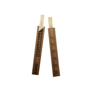 Buy cheap Eco Friendly Nature 21cm Twins Disposable Bamboo Chopsticks With Sleeve from wholesalers
