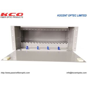Buy cheap 4U 16 Slot LGX PLC Fiber Optic Splitter Rack Mount Chassis Box for FTTH FTTx with 1x2 Split Way from wholesalers