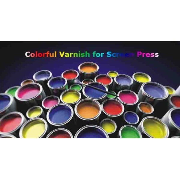 Chemical Resistance UV Silk Screen Ink Printing Varnish With Ice Flowers Effect