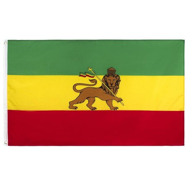 Quality Ethiopian lion Knit Polyester Advertising Banner Flags for sale