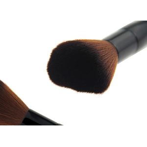 Buy cheap Cosmetics Angled Makeup t Foundation Makeup Brush With Black Handle from wholesalers