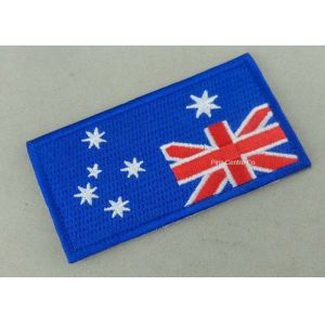 Heat Cut Custom Embroidered Badges , Professional Garment Accessories Custom