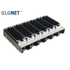 Buy cheap Multiple Port SFP Solutions Cage Connector 1x6 For Form Factor Pluggable Transceiver from wholesalers