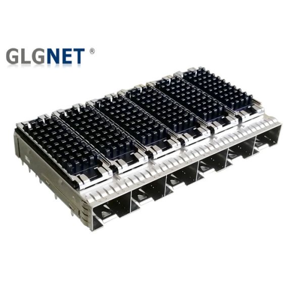 Buy cheap Multiple Port SFP Solutions Cage Connector 1x6 For Form Factor Pluggable Transceiver from wholesalers