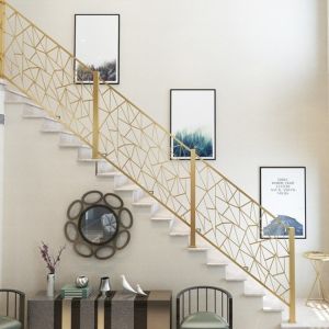 Buy cheap Attic Partition Modern Metal Stair Railing Bar Bracket Handrail Design product
