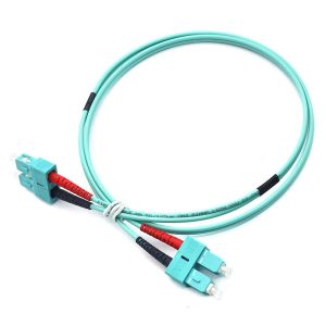 Buy cheap LSZH Duplex Fiber Optic Patch Cord SC PC to SC PC OM3 Multimode from wholesalers
