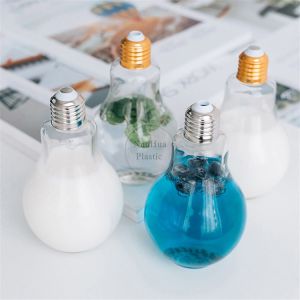 Buy cheap Hot Selling Juice Pet Bottles Bulb Shape Clear Light Plastic Bottles Milk Tea Bottles from wholesalers