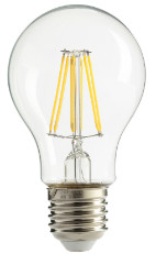 LED Filament 6w A60 620 Lumen LAMP Retro Saving Energy Indoor Chips Transparent