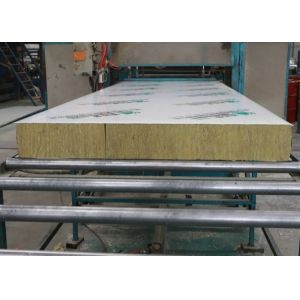 Buy cheap 150mm Thickness Insulated Rock Wool Sandwich Panel from wholesalers