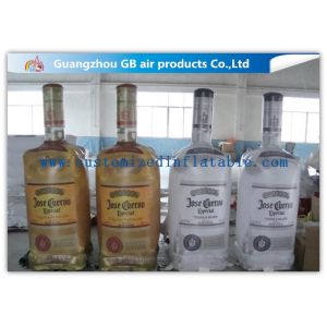 Big Liquor Bottle Shape Inflatable Advertising Signs OEM With Custom Printing