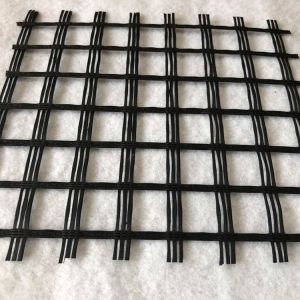 Buy cheap Biaxial Warp Fiberglass Geogrid Roll Length 50m-100m Mesh Size 25mm X 25mm For Soil Separation And Reinforcement from wholesalers