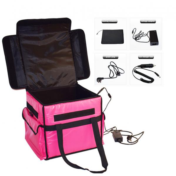Ready To Ship: Food Warmer Box Heating Pads System Keep Temperature Food Delivery Lunch Bag Heated Pack Cooler Bag