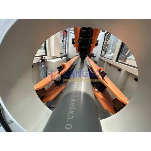 Drainage PVC Pipe Making Line With 80/156 Extruder And Socketing Machine