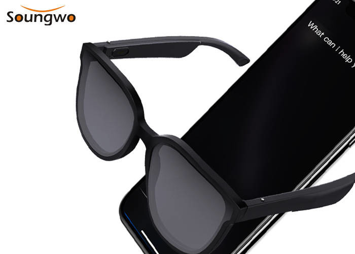 Buy cheap Smart Frames Glasses Bluetooth Sunglasses Directional Auditory Experience Black from wholesalers