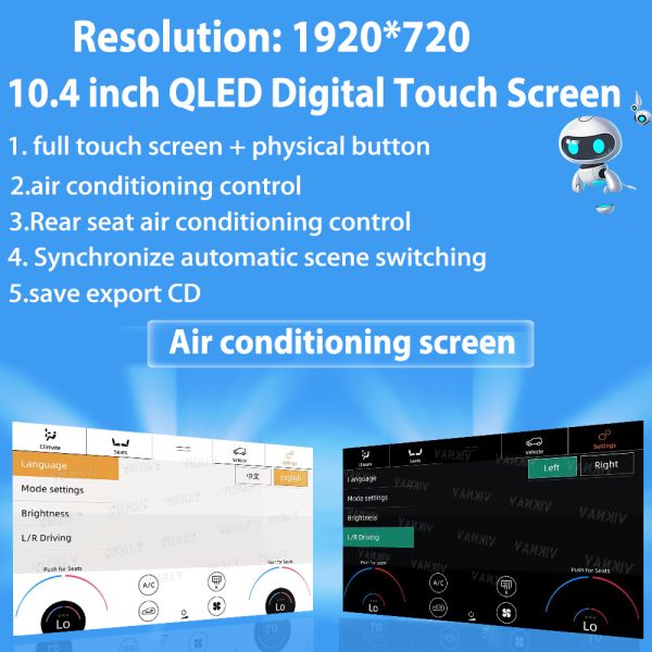 Viknav Car Radio For Land Rover Range Rover Sport L494 (2013-2017) 12.3 inch Rotating GPS Stereo Navigation Multimedia