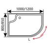 Buy cheap 10mm Tempered Glass Shower Cubicles 1950mm Sliding Shower Enclosure from wholesalers