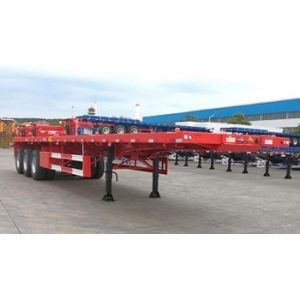 Buy cheap 2 / 3 Axle 20 40FT 50 Ton Flatbed Trailer Cheap Flatbed Container Transport Semi Trailers High Quality Flatbed Trailer from wholesalers