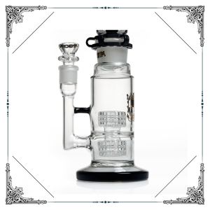 Buy cheap Build A Freezable Coil Bong Double Matrix Perc  Bongs With Glycerinum Glass Smoking Bong Water Pipe from wholesalers