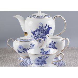 Buy cheap Blue And White 180CC Paragon Fine Bone China Tea Set from wholesalers