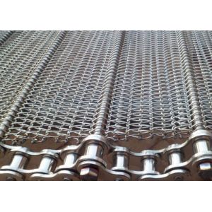 China Carbon Steel Baking Biscuit Conveyor Chain Belting 1mm Dia on sale