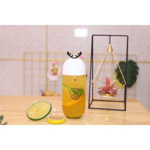 Buy cheap Medium Square Leak Proof Plastic Milk Tea Bottles with Screw On Lid and Handle from wholesalers