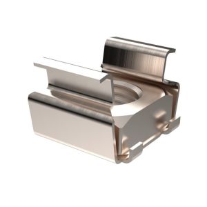 Buy cheap M8 M10 Aluminum AL 6061 Cage Nuts Spring Square Rack Anodized sliver color from wholesalers