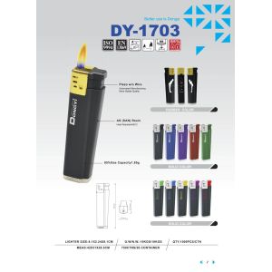 Buy cheap 8.1*2.24*8.1CM Customizable Dy-1703 Five Colors Unique Plastic Lighter from wholesalers