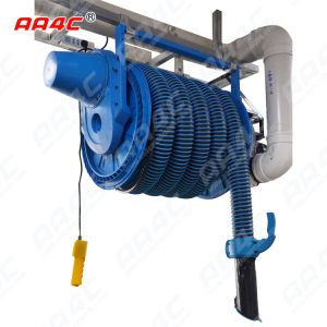 AA4C car exhaust extracting system auto vehicle exhaust hose tumbler with fans