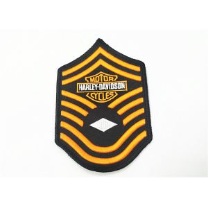 Buy cheap Custom Sewn 3D Puff Embroidery Patches Merrow Border Cutting For Tablecloths from wholesalers