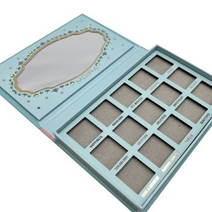 Rectangle Recycled Custom Eyeshadow Palette Packaging Cardboard Eyeshadow