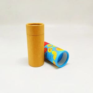 Buy cheap 0.3oz Cardboard Push Up Paper Tube For Deodorant Kraft Lip Balm Tubes from wholesalers