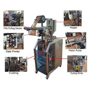 Buy cheap Pneumatic Automatic Liquid Packaging Machine 70bags/min Sauce Sachet from wholesalers