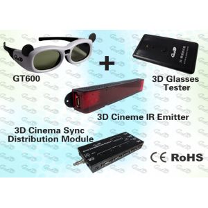 Buy cheap 3D Cinema Solution with IR Emitter and Active Shutter 3D Glasses product