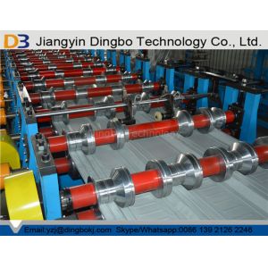 PLC Control Hydraulic Cutting System Metal Deck Roll Forming Machine With 21