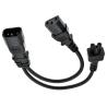 Buy cheap Customized Length Power Adapter With IEC C13 C14 C7 Splitter Cable from wholesalers