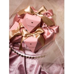 Buy cheap Pink European Type Fancy Paper Boxes Folding Food Candy Packaging For Wedding Gifts Party from wholesalers