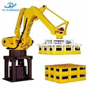 Buy cheap Adjustable Speed Auto Layer Palletizing Robot PLC Control Robot Palletizer Machine from wholesalers