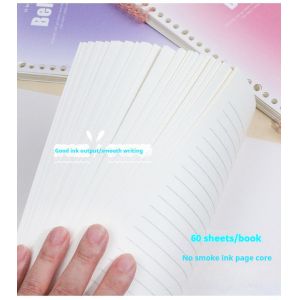 Buy cheap Gradient Leather Loose-Leaf A4 Notebook 60 Detachable Students Book with 20 & 26 Holes High Color Value Light Horizontal Printed from wholesalers