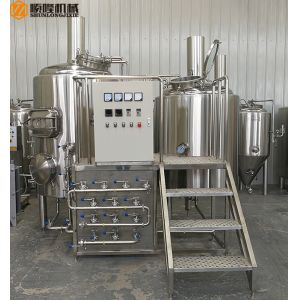 Buy cheap Stainless Steel Mini Brewery Equipment 500L Brewhouse 2B Finished Surface product